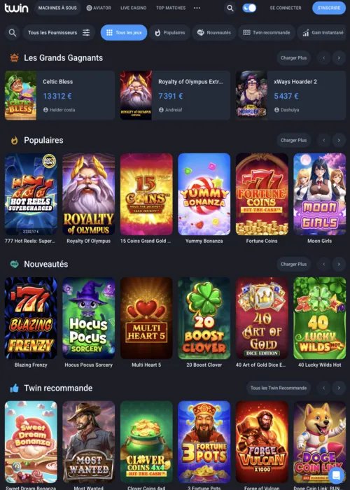 Meilleur twin casino online à France