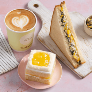 Choice of Beverage + Eggless Pastry + Veg Sandwich/Savoury/Nashik Delight Bakery