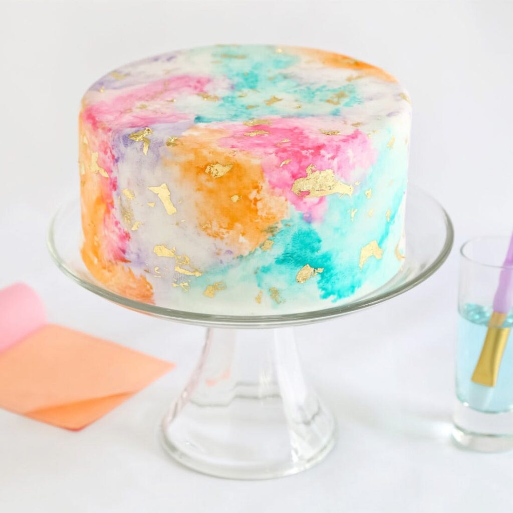 Watercolor Cakes - Nashik Delight Bakery