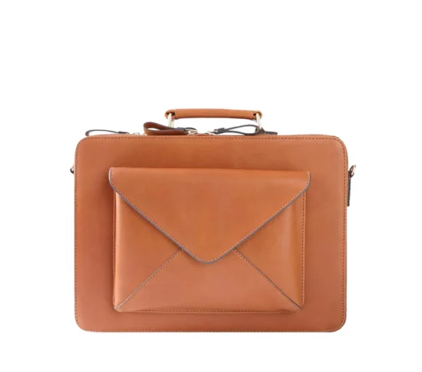 OfficeMate ExecutivePro vegan leather laptop bag