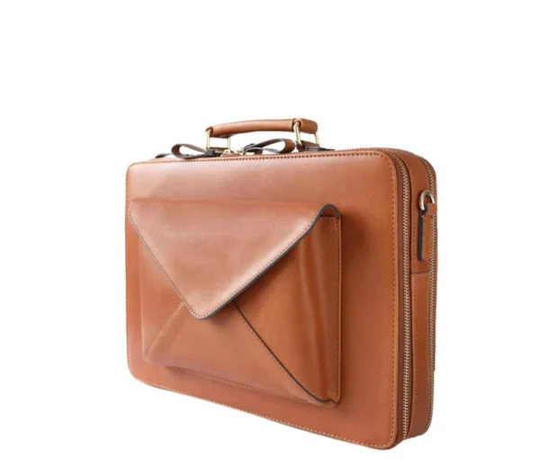 OfficeMate ExecutivePro vegan leather laptop bag