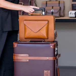 OfficeMate ExecutivePro vegan leather laptop bag
