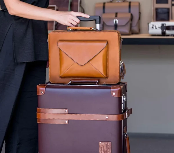 OfficeMate ExecutivePro vegan leather laptop bag