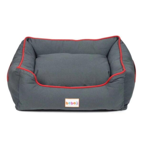 Charcoal Grey, ZL Leaflet Cozy Lounger Dog Bed - Image 4