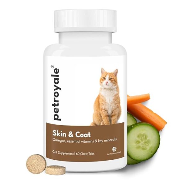 Petroyale Skin and Coat Chews for Cat-Skin Coat Tablets for Cat