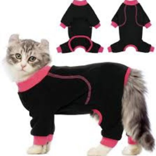 Bonaweite Sticky Hair Cat Clothes, Prevent Lost Hair Onesie Shirts for Cats.